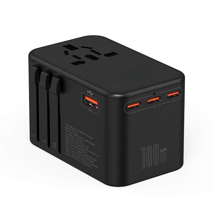 GaN 100W PD Super Fast Charge Travel Adapter